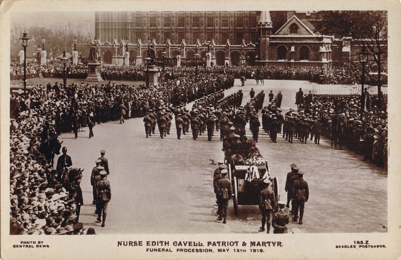 Nurse Edith Cavell Funeral Procession 15May1919